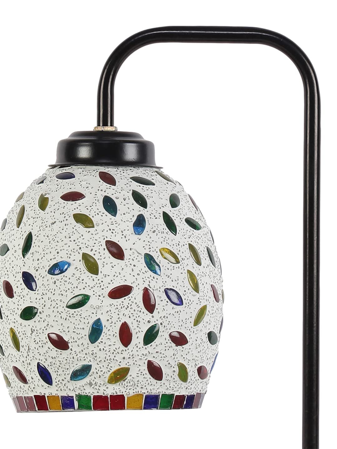 Multi Color Mosaic Glass Iron Table Lamp (GLASS03)