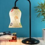 Multi Color Mosaic Glass Iron Table Lamp (GLASS04)