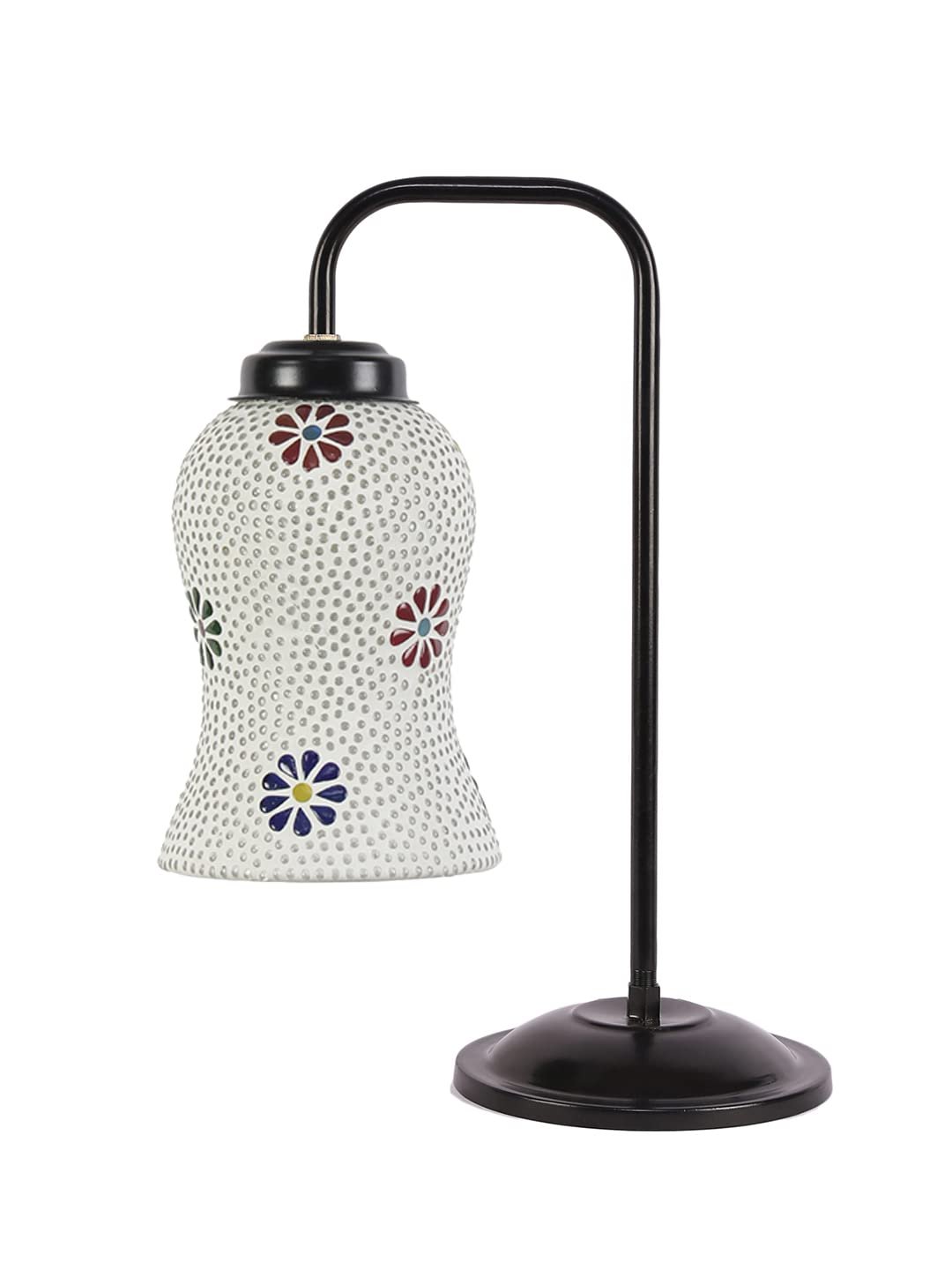 Multi Color Mosaic Glass Iron Table Lamp (GLASS04)