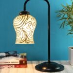 Multi Color Mosaic Glass Iron Table Lamp (GLASS07)