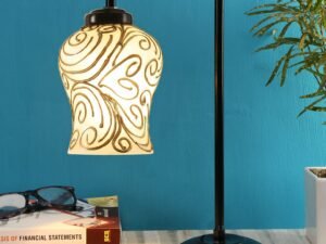 Multi Color Mosaic Glass Iron Table Lamp (GLASS07)