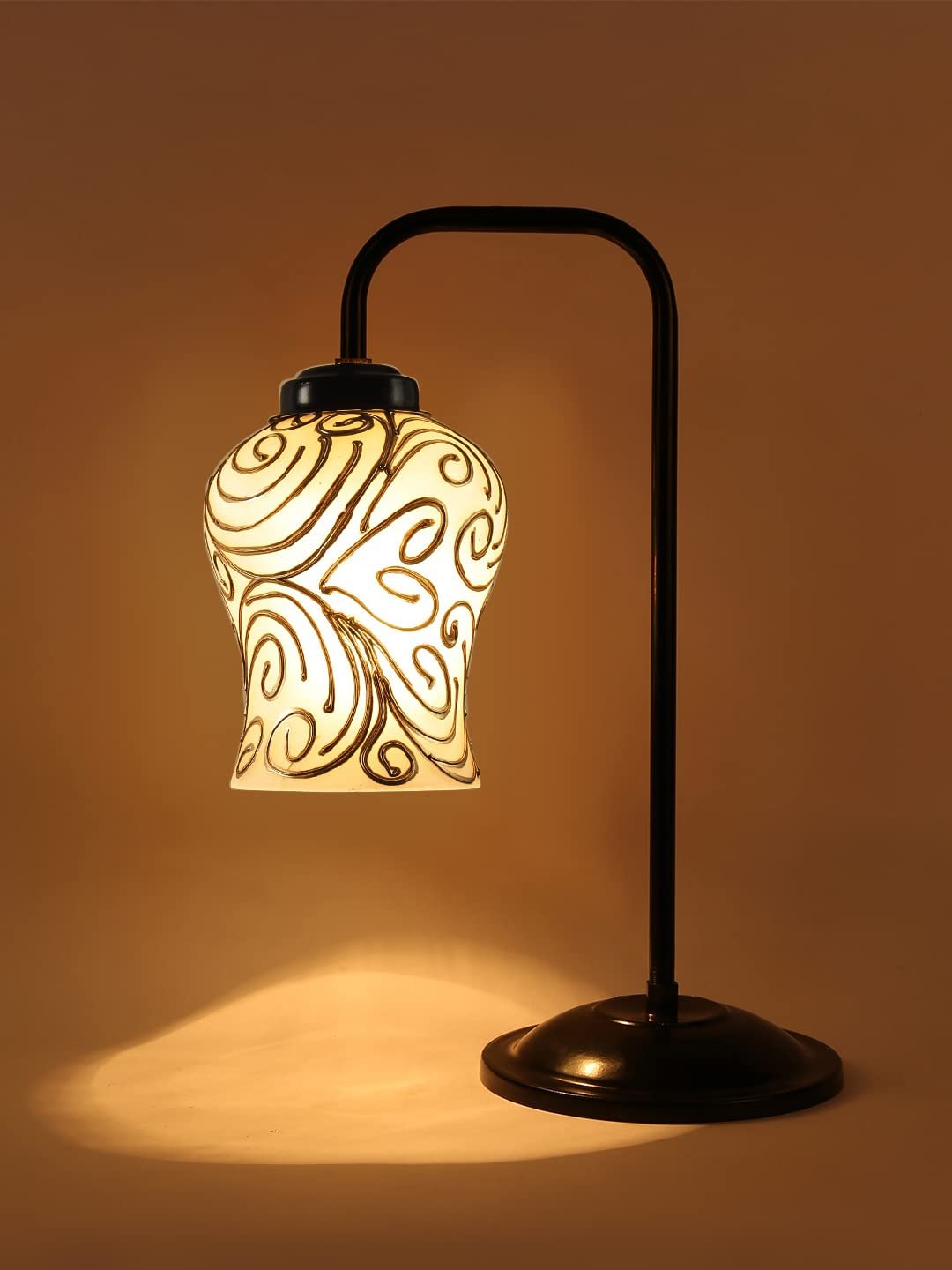 Multi Color Mosaic Glass Iron Table Lamp (GLASS07)