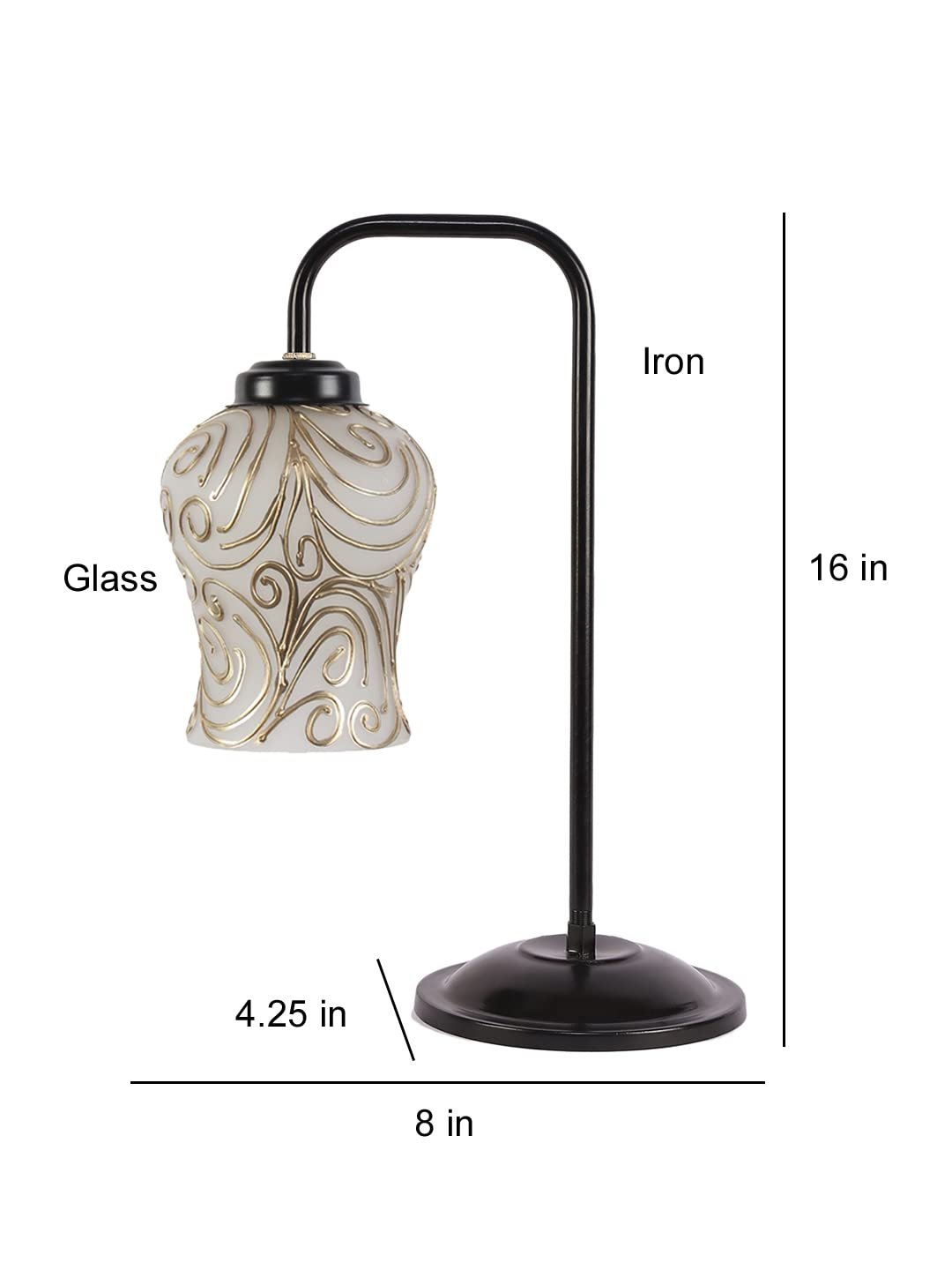Multi Color Mosaic Glass Iron Table Lamp (GLASS07)
