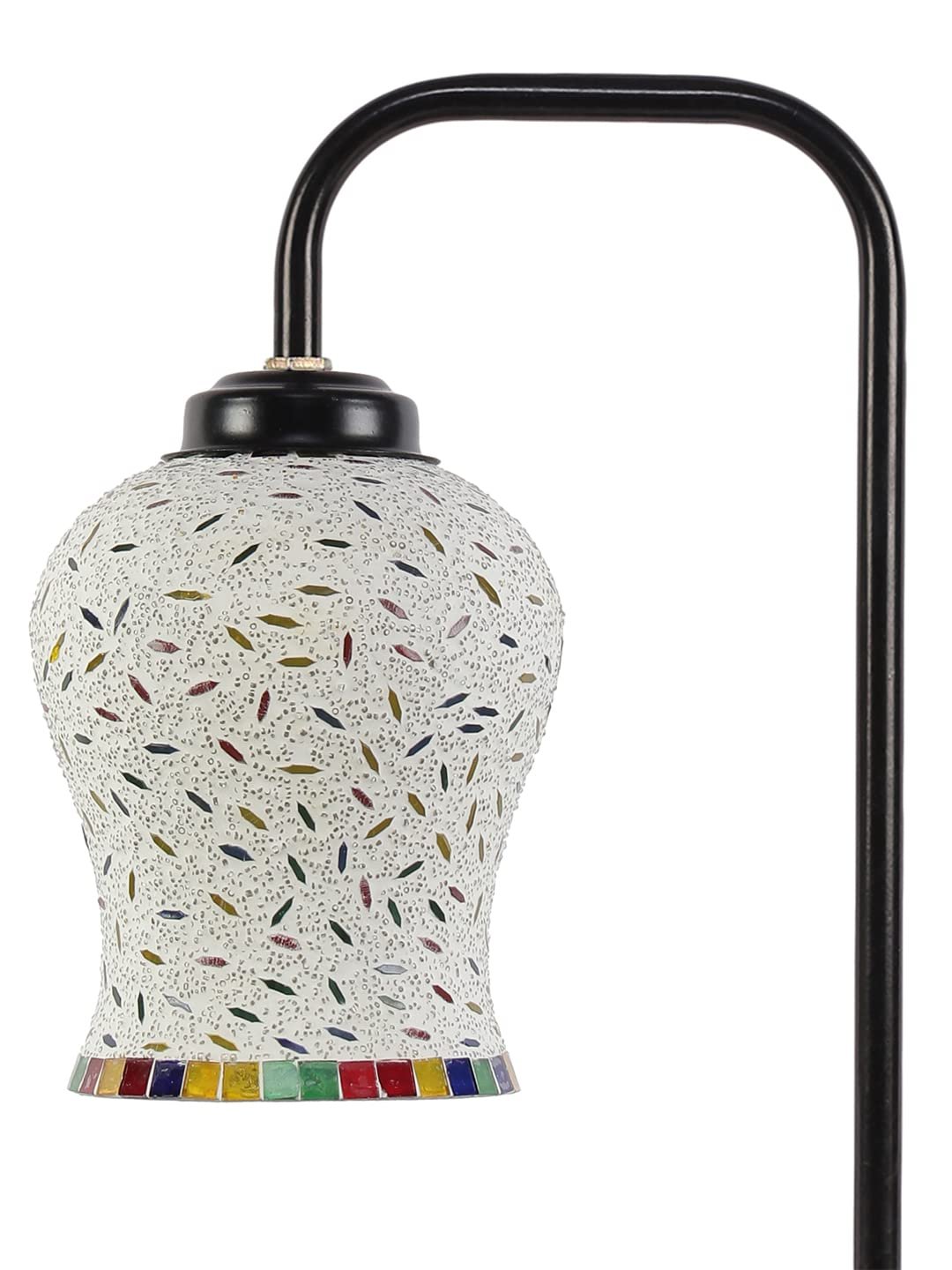 Multi Color Mosaic Glass Iron Table Lamp (GLASS09)