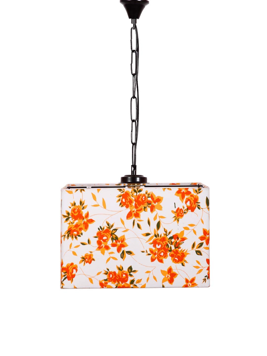 Multicolor Cotton Square Hanging Lamp