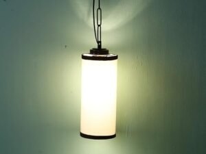 Multicolor Cotton Cylindrical Hanging Lamp