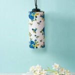 Multicolor Cotton Cylindrical Hanging Lamp