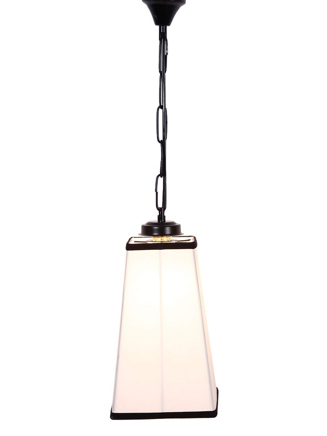 Multicolor Cotton Pyramid Hanging Lamp