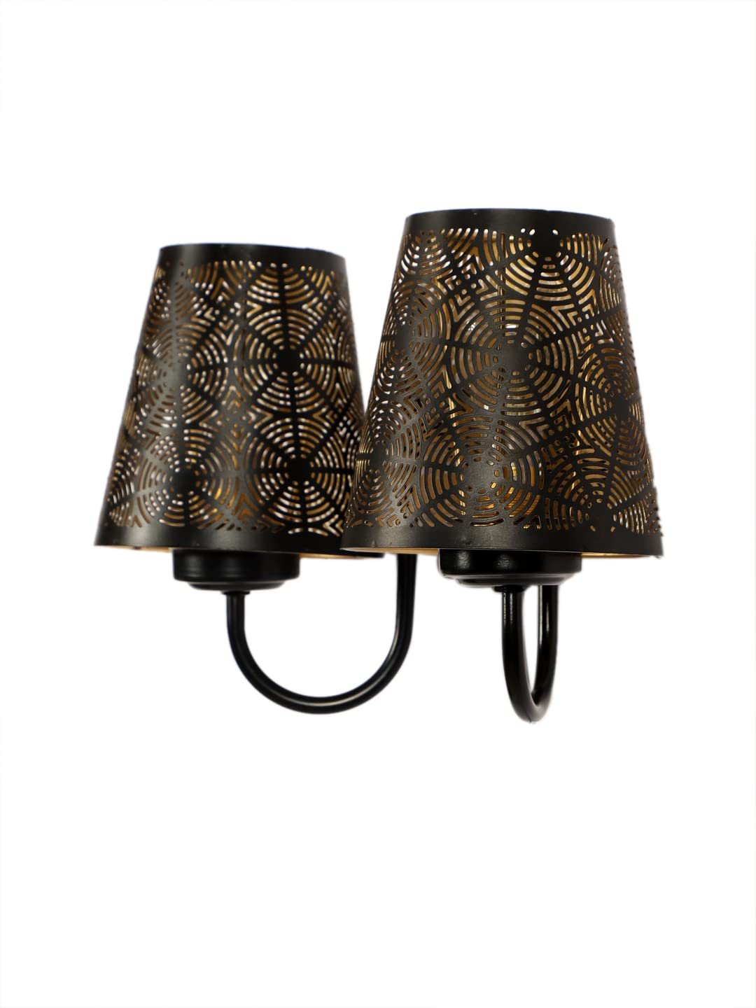 Dual Etched Round Wall Mounted Lamp with Iron Base(JH23)