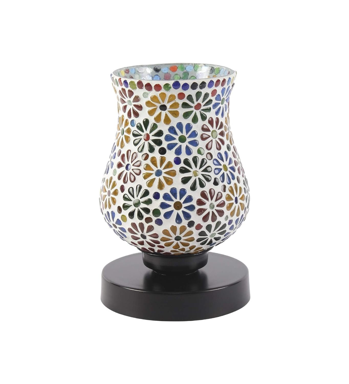 Multicolor Mosaic Glass Table Lamp (Medium, Multicolor)