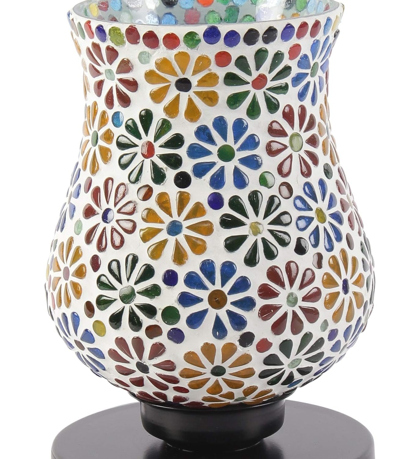 Multicolor Mosaic Glass Table Lamp (Medium, Multicolor)