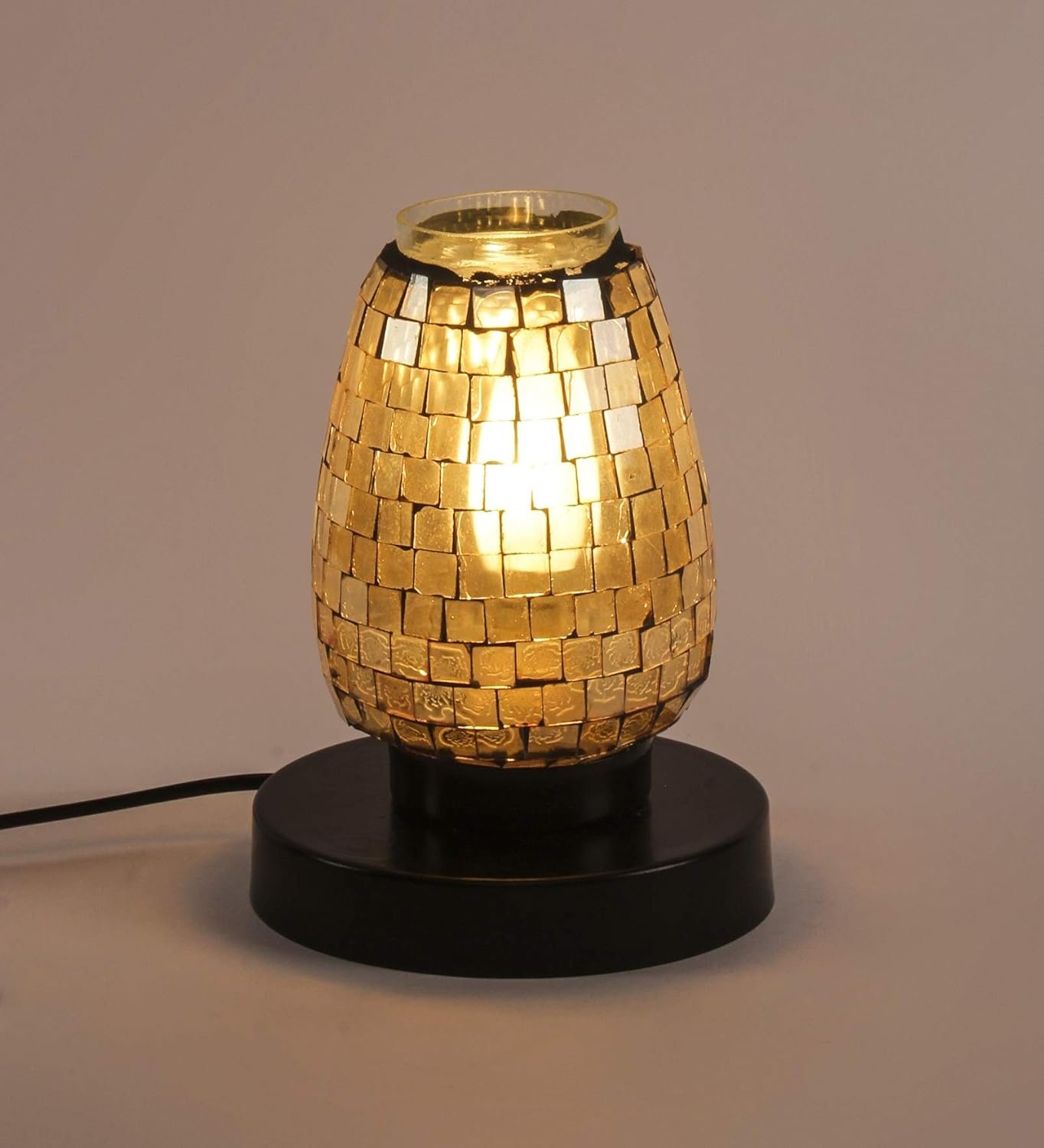 Multicolor Mosaic Glass Table Lamp (Small, Multicolor)