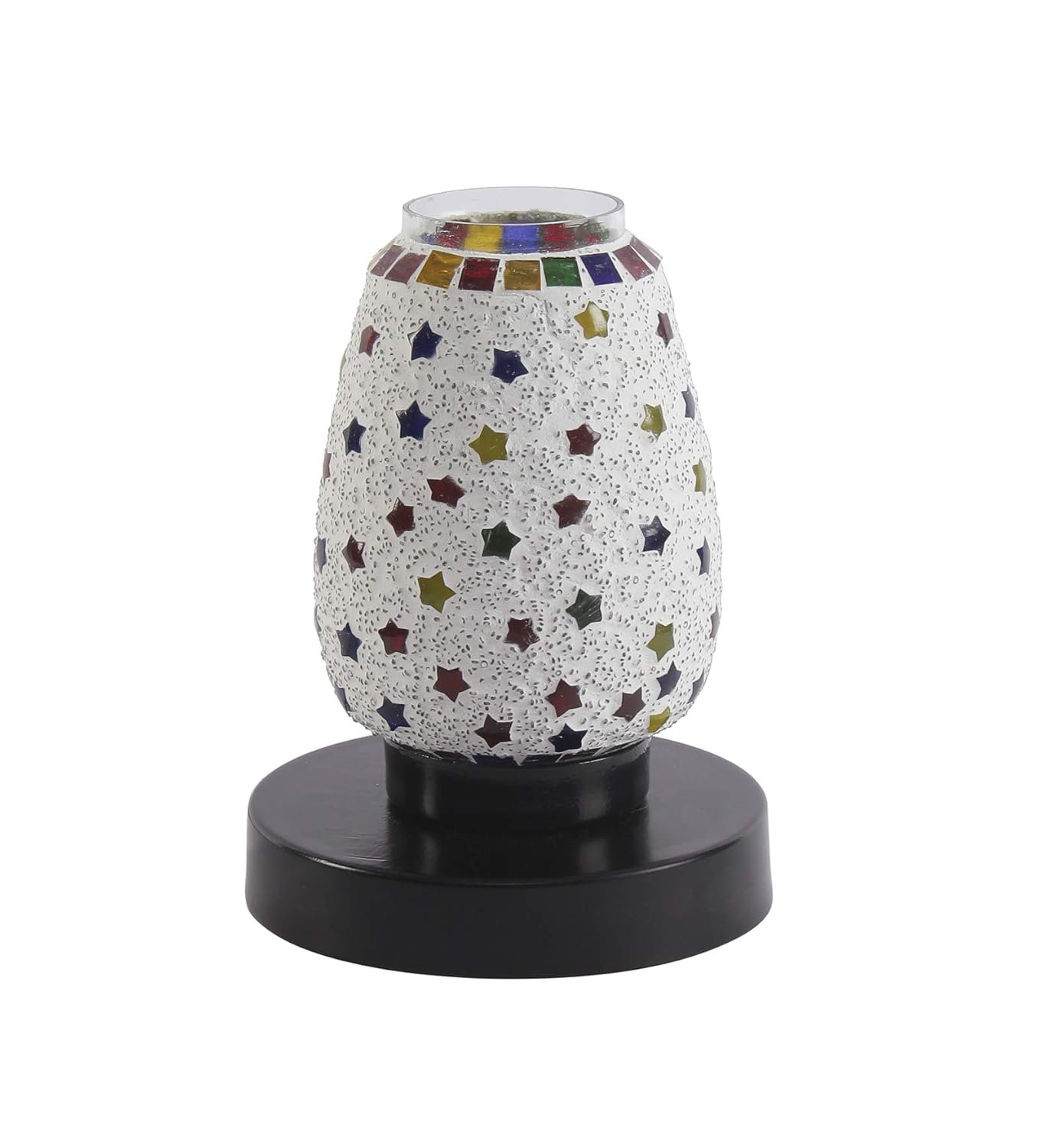 Multicolor Mosaic Glass Table Lamp (Small, Multicolor)