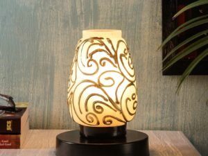 Multicolor Mosaic Glass Table Lamp (Small, Multicolor)