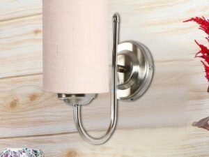 Steel Wall Lamp, Wall Decor, Wall Hanging Wood Light lamp,Vintage Wall Lamps, Industrial Wall Lights Decorative Home, Living Room, Indoor Outdoor Lighting- Jute Shade-(White)-MA