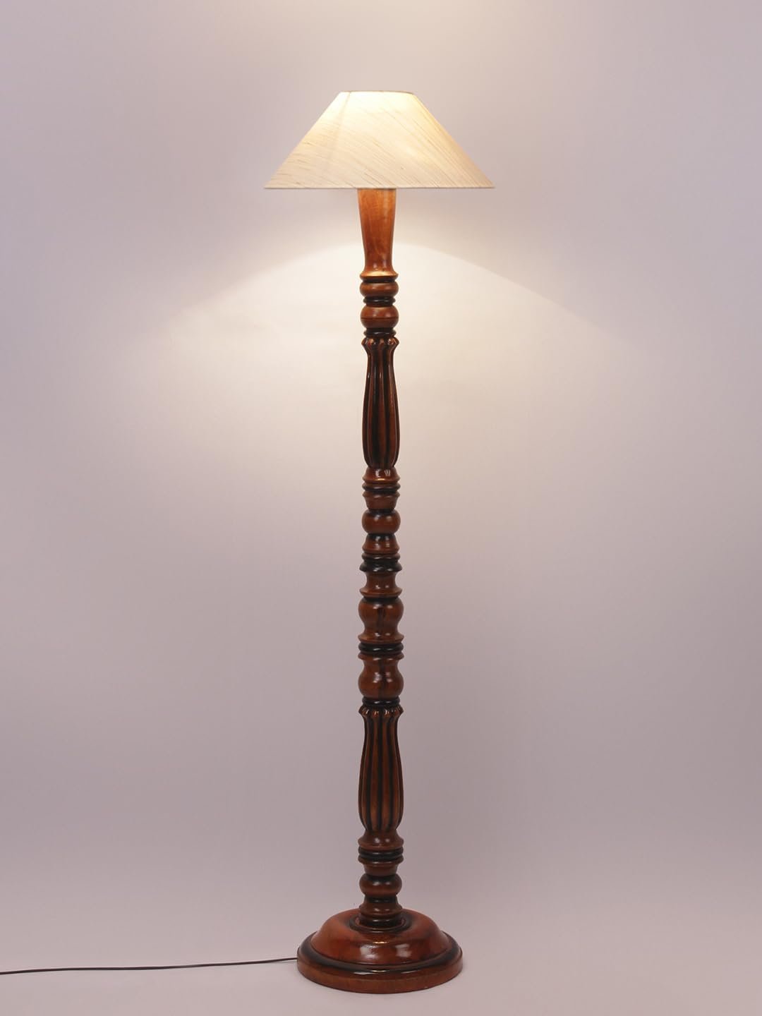 Off-White Coolie Cotton Wooden Floor lamp -71