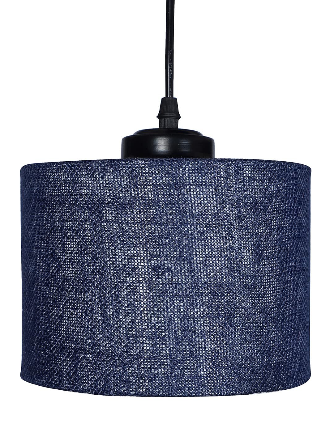 Blue Jute Round Drum Cluster Hanging Lamp