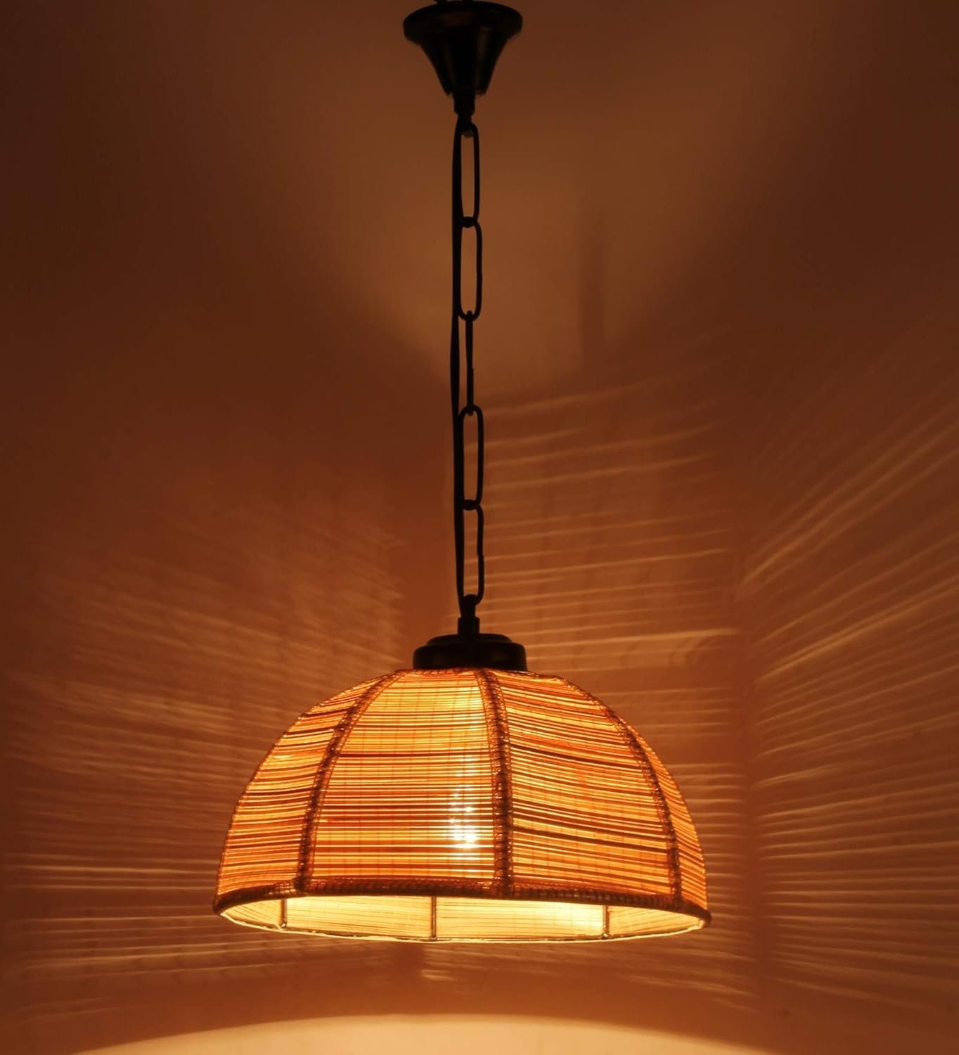 Bamboo Umbrella Hanging for Home D�cor (Bamboo Natural Color)