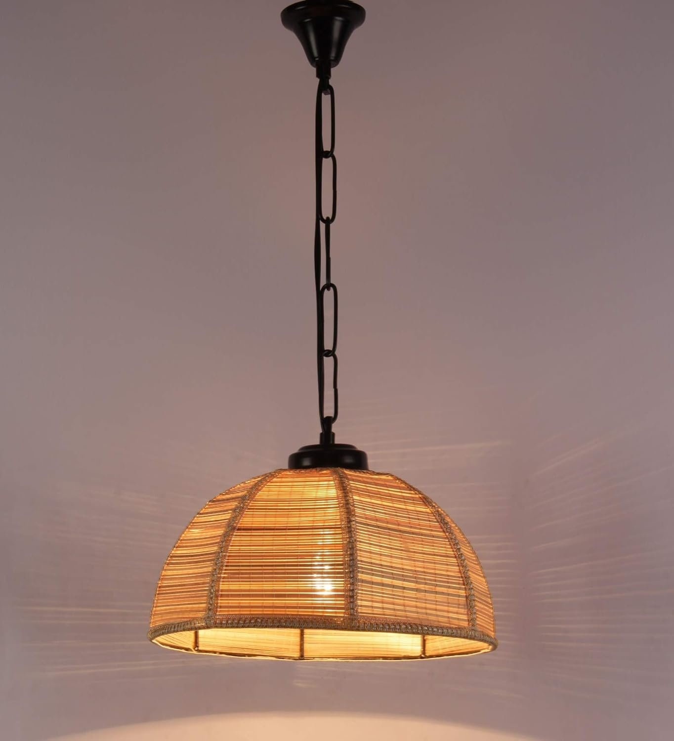 Bamboo Umbrella Hanging for Home D�cor (Bamboo Natural Color)