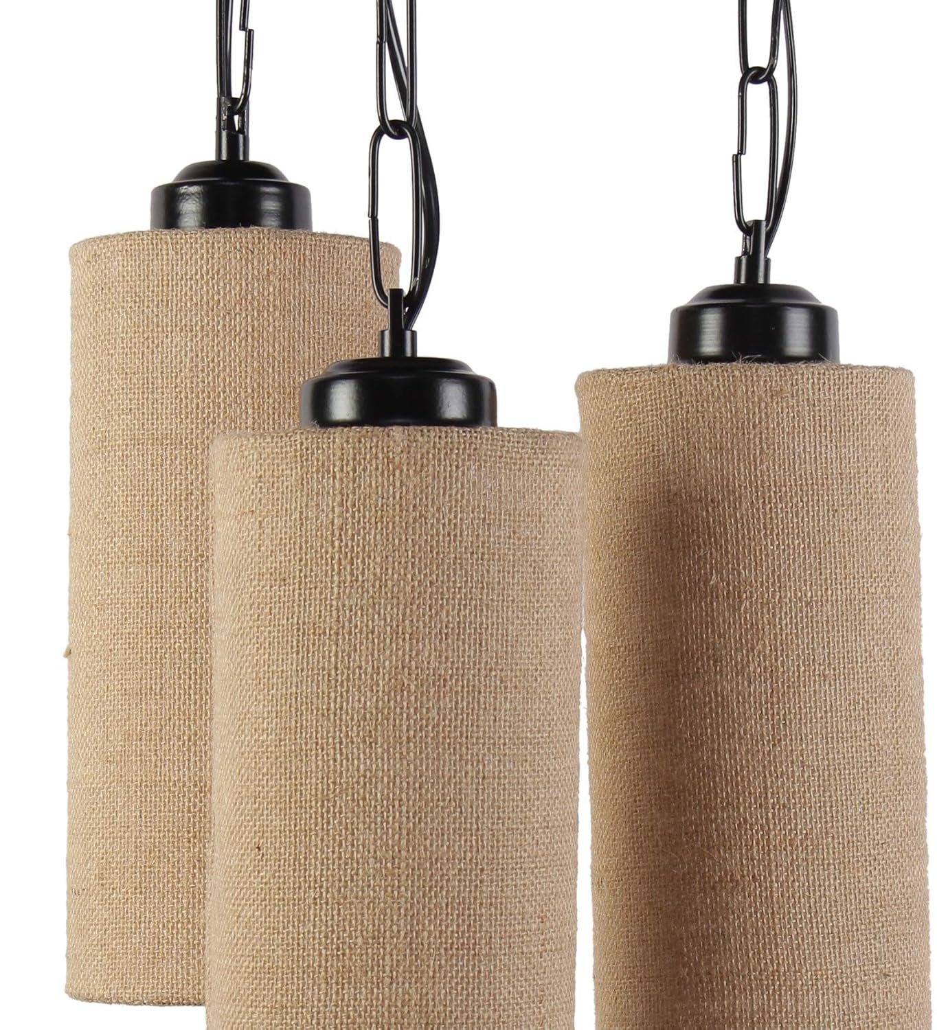 Cluster Round Jute Hanging lamp