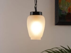 Milky Glass Hanging Lamp (Frosted,Single)