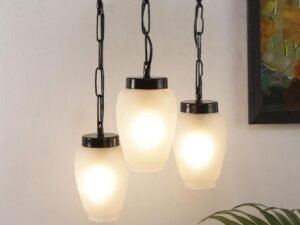 Cluster Milky Glass Hanging Lamp (Milky)