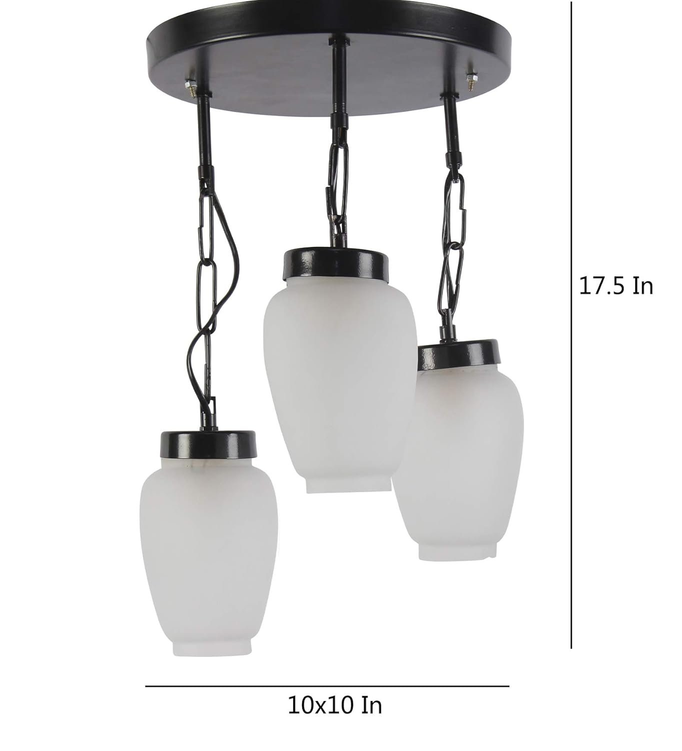 Cluster Milky Glass Hanging Lamp (Milky)