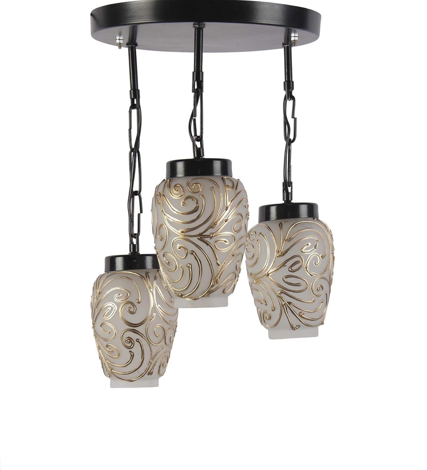 Multicolor Mosaic Glass Cluster Hanging Lamp (Multicolor)