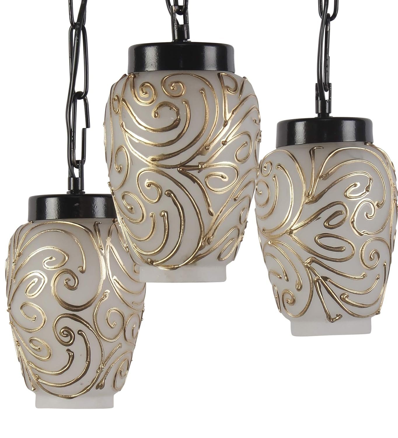 Multicolor Mosaic Glass Cluster Hanging Lamp (Multicolor)