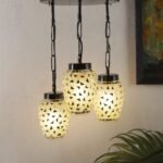 Multicolor Mosaic Glass Cluster Hanging Lamp (Multicolor)