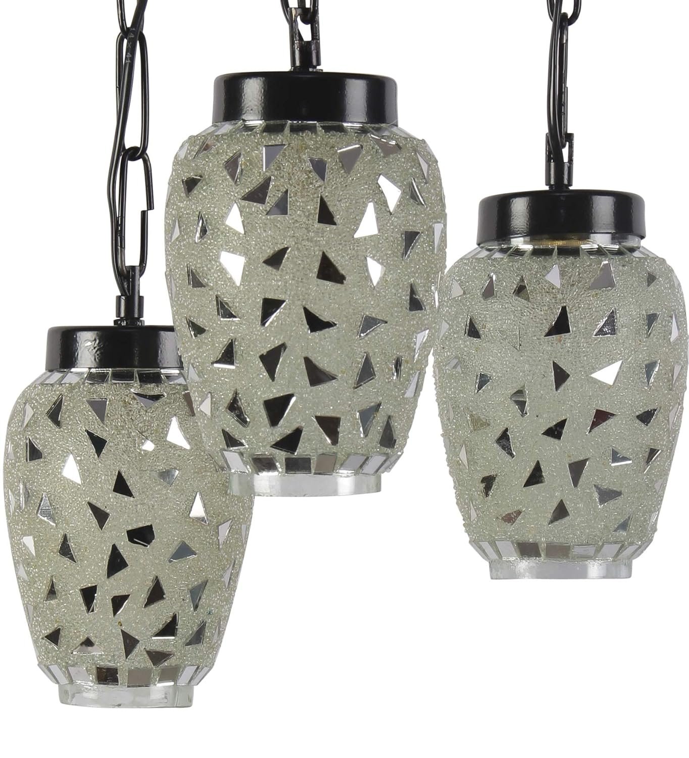 Multicolor Mosaic Glass Cluster Hanging Lamp (Multicolor)