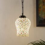 Multicolor Mosaic Glass Hanging Lamp (Glass,Medium)