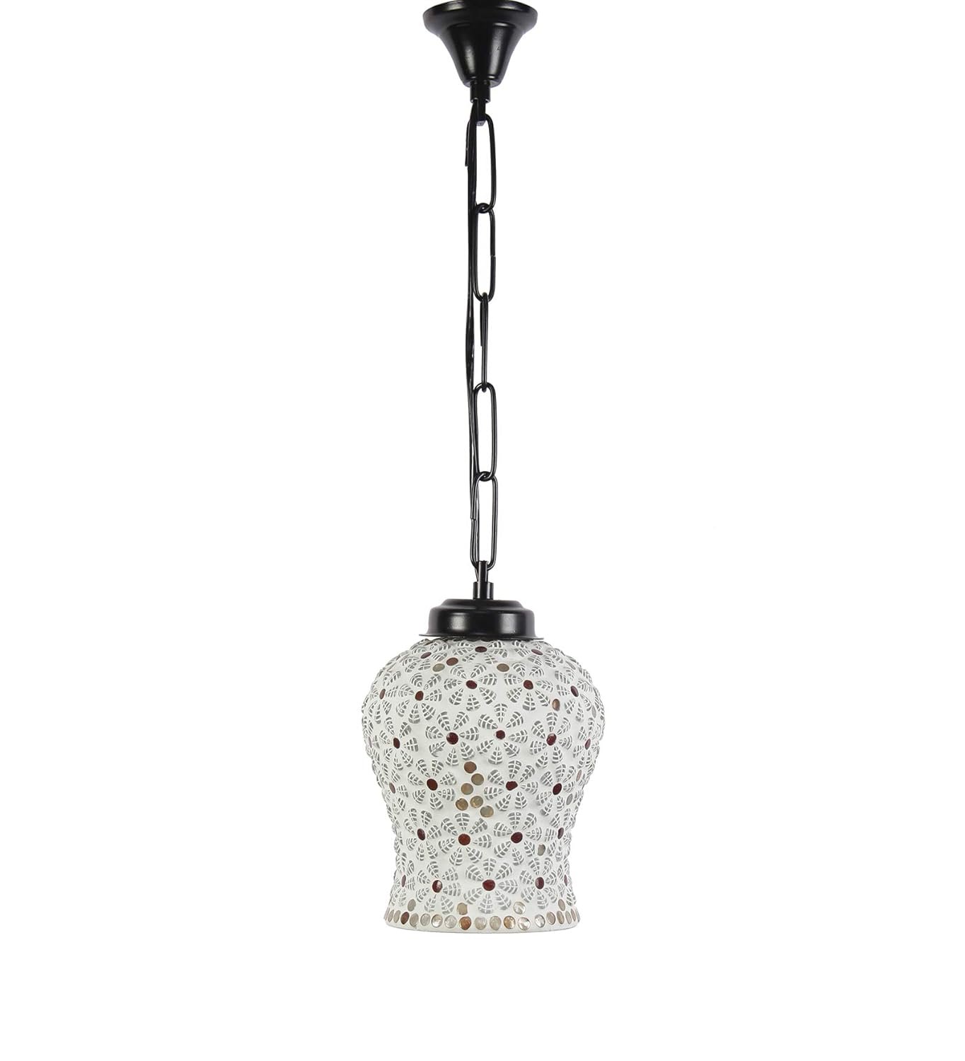 Multicolor Mosaic Glass Hanging Lamp (Glass,Medium)