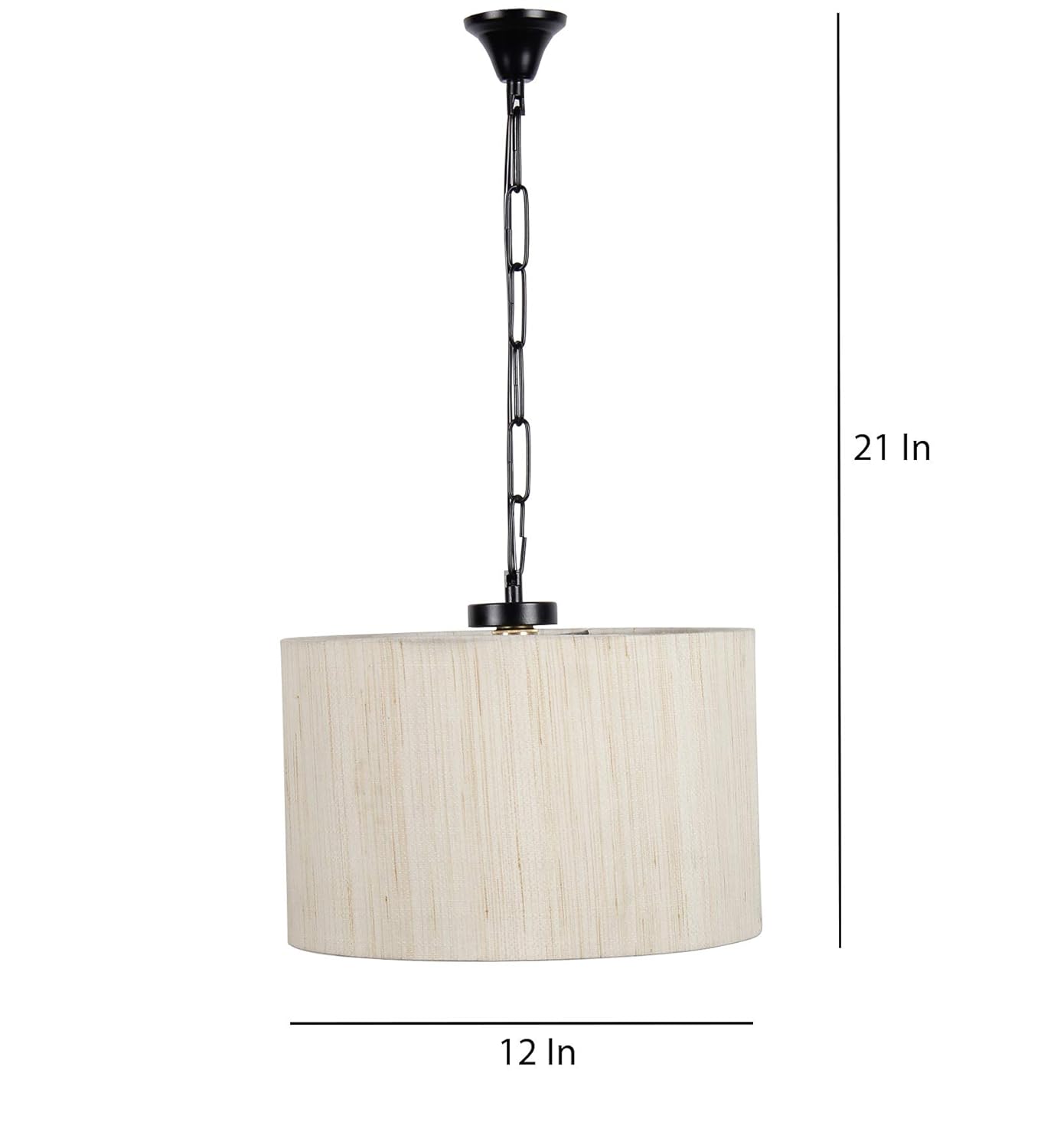 White Jute Hanging Lamp