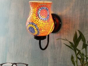 Multicolor Mosaic Wall Mounted Light (Small,Multicolor)