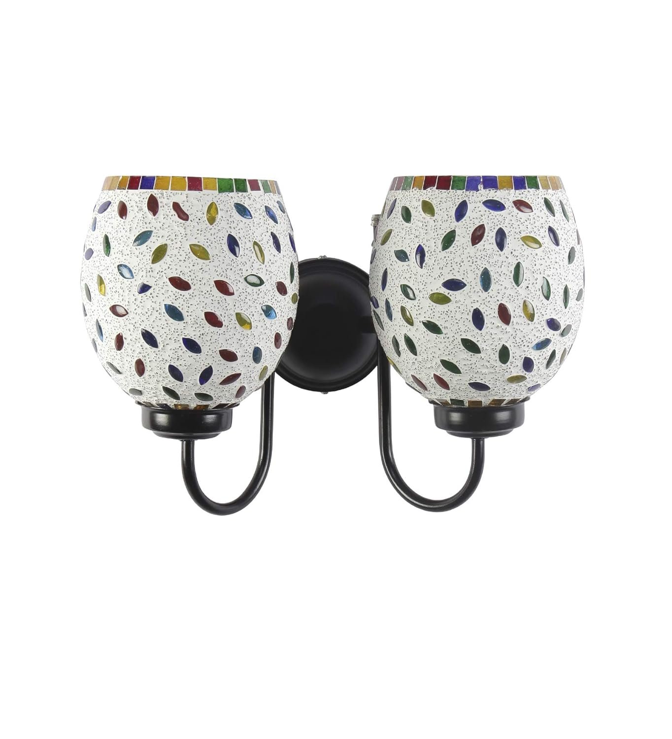 Multicolor Mosaic Double Wall Mounted Lamp (Multicolor,Double)