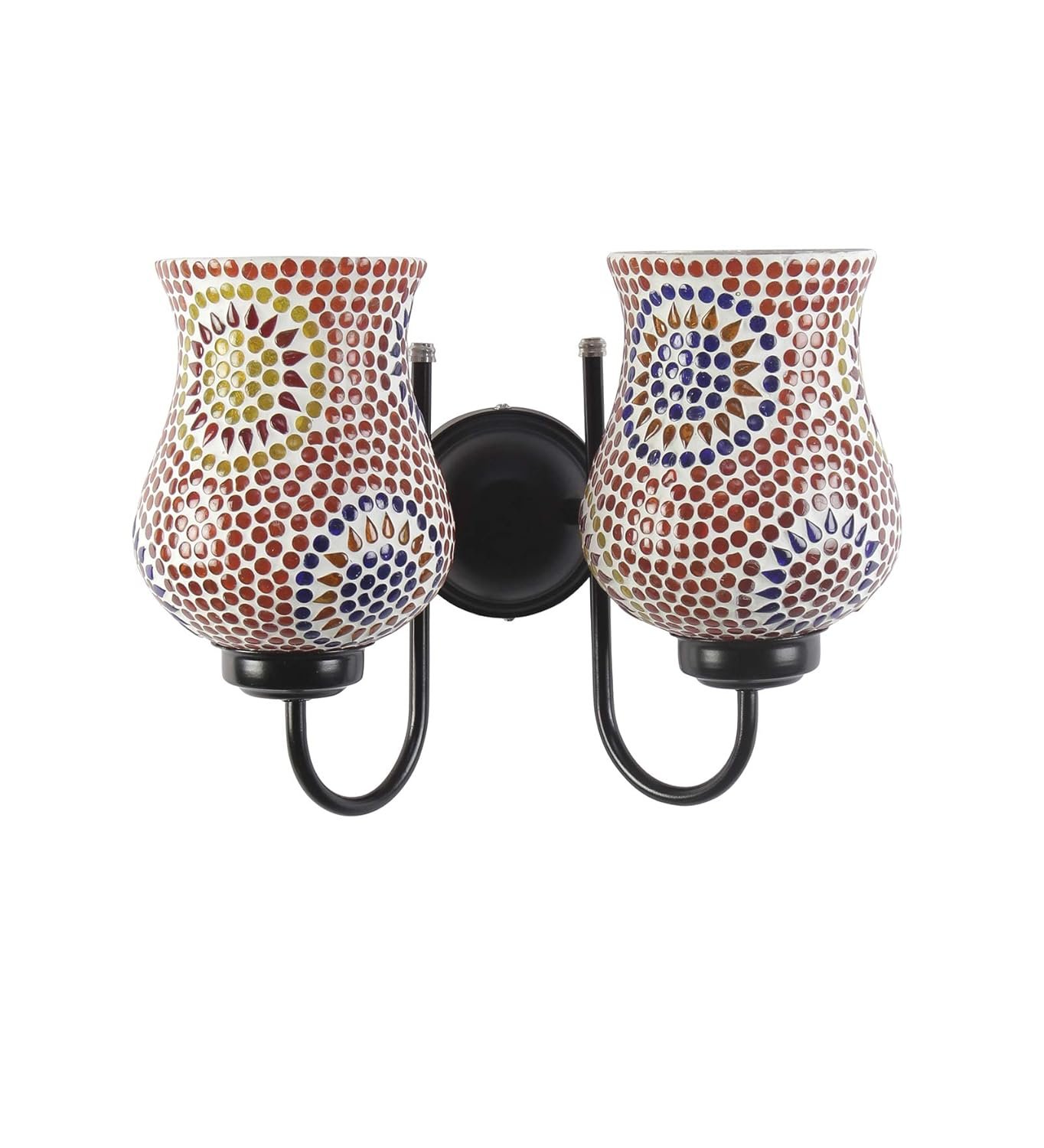 Multicolor Mosaic Double Wall Mounted Lamp (Multicolor,Double)