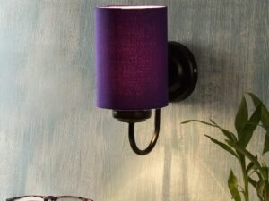 Blue Cotton Wall Mounted Lamp