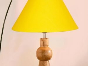 Multicolor Table Lamp | Artistic Mosaic Glass with Sturdy Wood Base | Decorative Ambient Light for Home D�cor | Perfect Blend of Modern & Traditional Style - Model QW27
