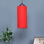 Red Cotton Cylindrical Hanging Lamp (SH03)