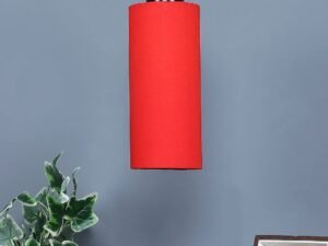 Red Cotton Cylindrical Hanging Lamp (SH03)