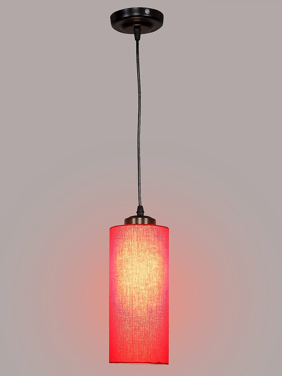 Red Cotton Cylindrical Hanging Lamp (SH03)