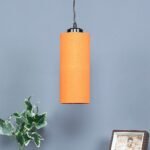Orange Cotton Cylindrical Hanging Lamp (SH04)