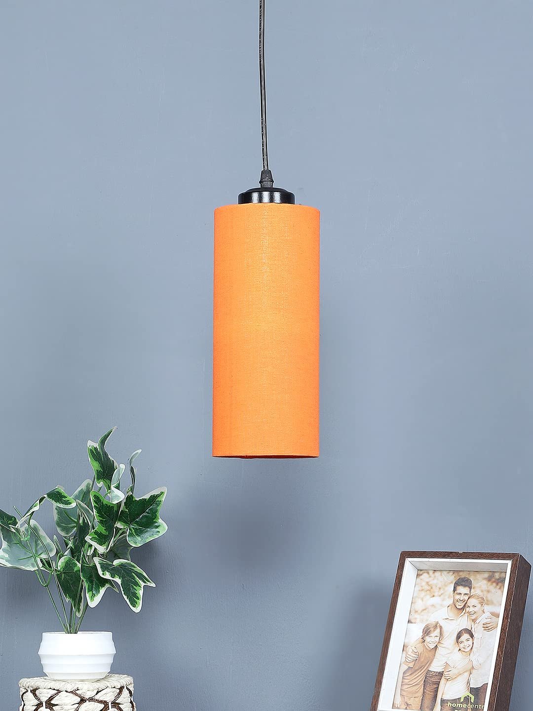 Orange Cotton Cylindrical Hanging Lamp (SH04)