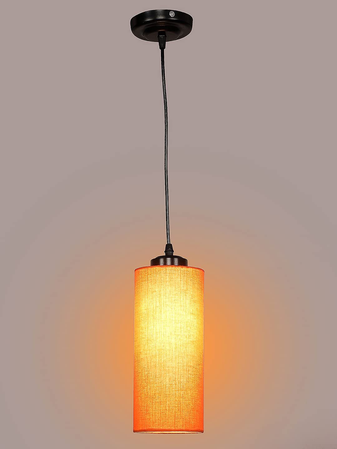 Orange Cotton Cylindrical Hanging Lamp (SH04)