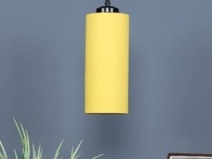 Yellow Cotton Cylindrical Hanging Lamp (SH)
