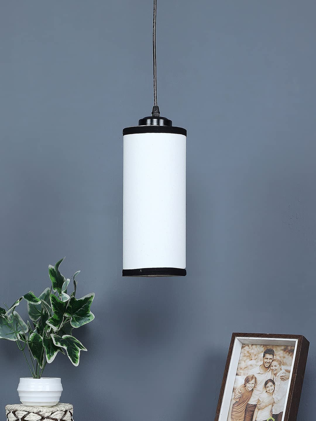 Multicolor Cotton Cylindrical Hanging Lamp (SH07)