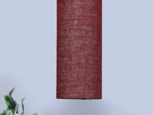 Maroon Jute Cylindrical Hanging Lamp (SH11)