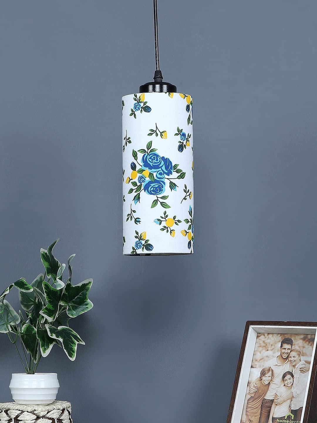 Multicolor Cotton Cylindrical Hanging Lamp (SH13)