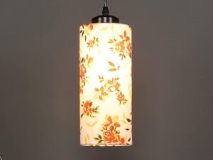 Multicolor Cotton Cylindrical Hanging Lamp (SH14)